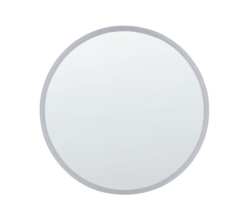 Miroir Mural Rond à LED Argenté Ø 79 Cm Deauville