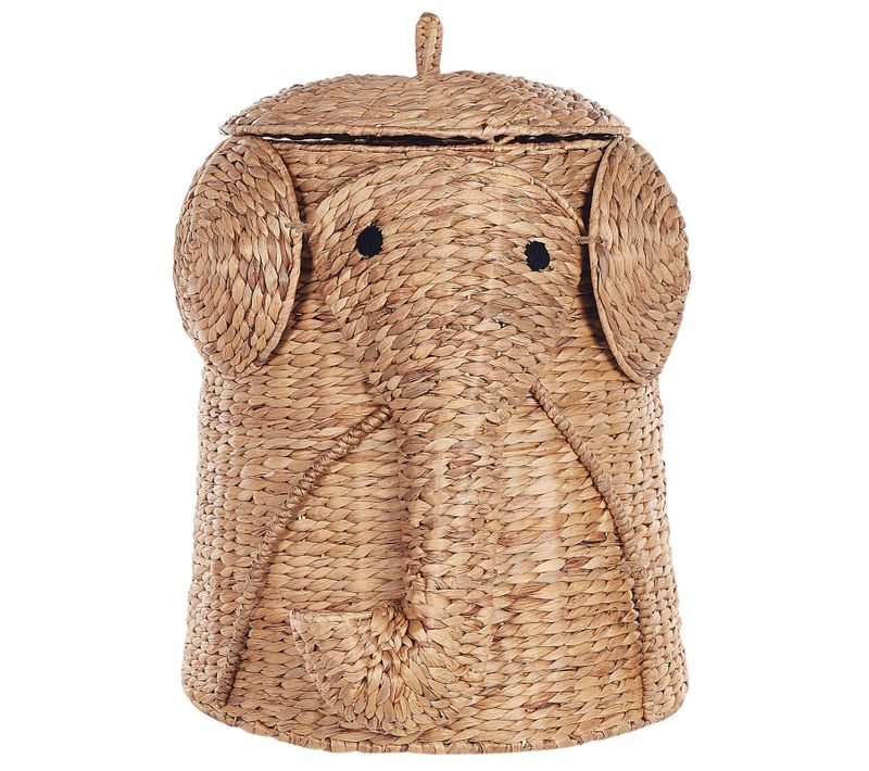 Panier Éléphant En Fibre De Jacinthe D'eau Naturel Dogon