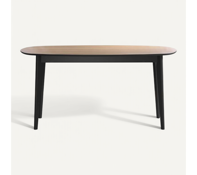 Table à Manger - Ronin - Chene - Ovale - En Mdf - Contemporain - 8 Personnes - 160 X 77 X 90 Cm
