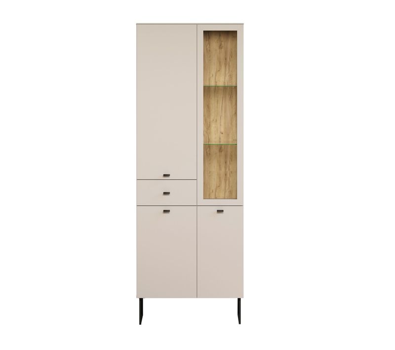 Vitrine 3 Portes, 1 Tiroir Et 1 Niche H197 Cm