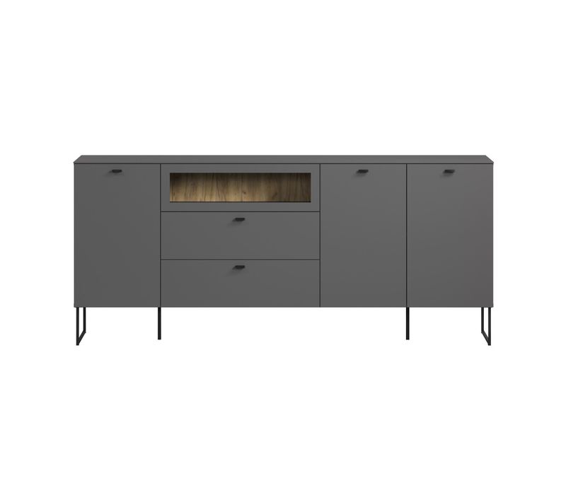 Buffet 3 Portes, 2 Tiroirs Et 1 Niche L191 Cm