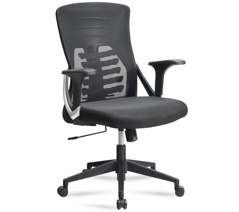 Chaise De Bureau Tissu Fauteuil Ergonomique Siège Pivotante 120 Kg