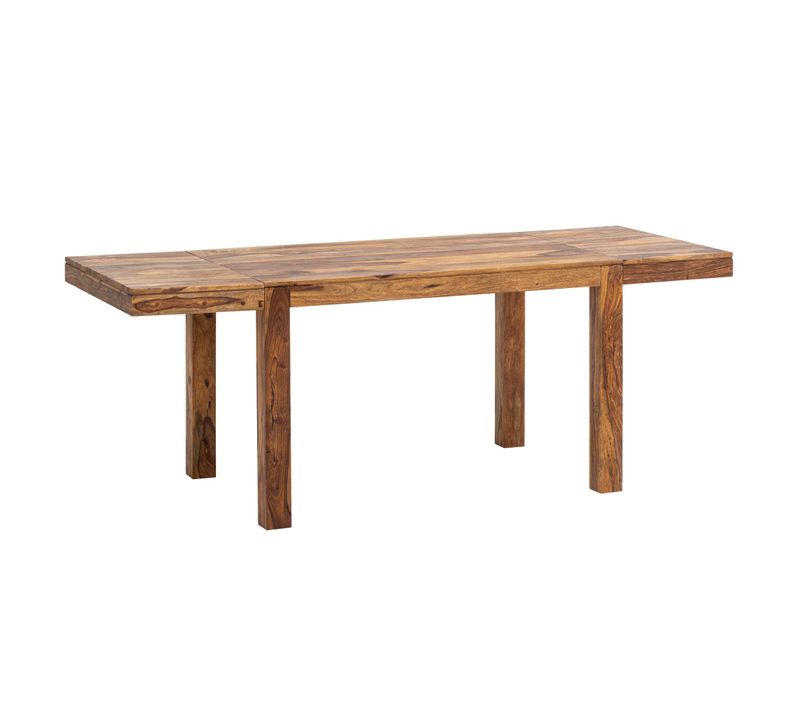 Table De Salle à Manger Extensible 120 - 200 Cm Bois Massif Sheesham