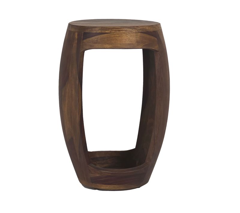 Table D'appoint Sheesham Bois Massif Rond 30cm Table Basse Table De Salon
