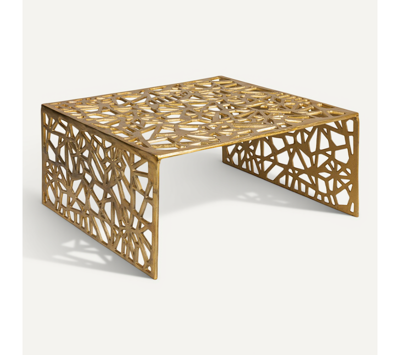 Table Basse 60cm Aluminium Table De Canapé Alu Table De Salon Métal Carrée