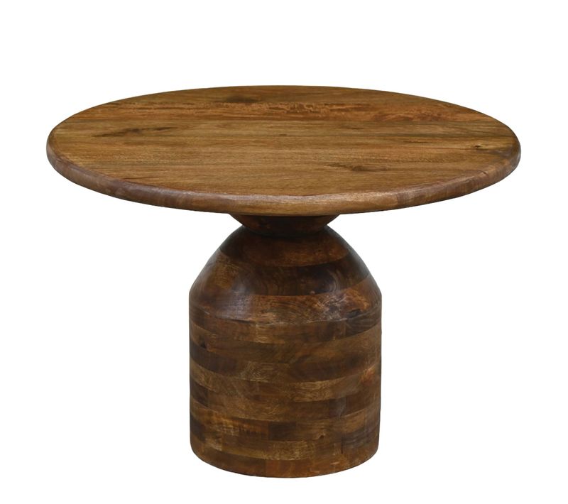 Table Basse En Bois Massif Table De Canapé 60cm Ronde Table D'appoint Salon
