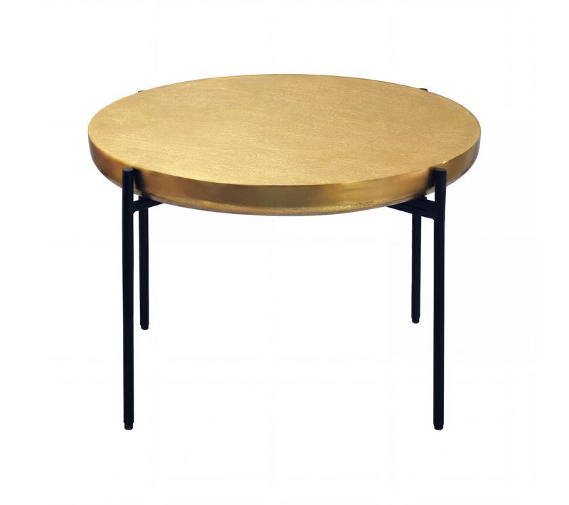 Table Basse 63cm Aluminium Table D'appoint Alu Métal Table D'appoint Ronde