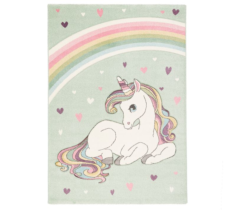 Tapis Maui Kids Pour Enfants Licorne Pastel 80x150cm