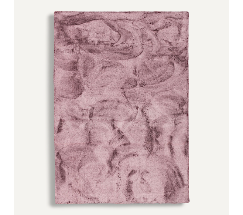 Tapis En Fourrure Plush 70x140cm Violet