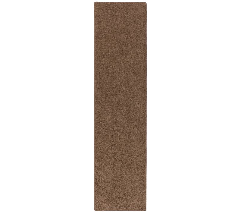 Tapis à Poils Longs Couloir Cottage 80x400cm Brun
