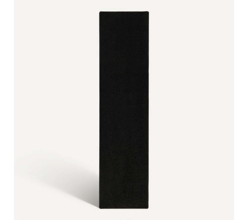 Tapis à Poils Longs Couloir Cottage 80x200cm Noir