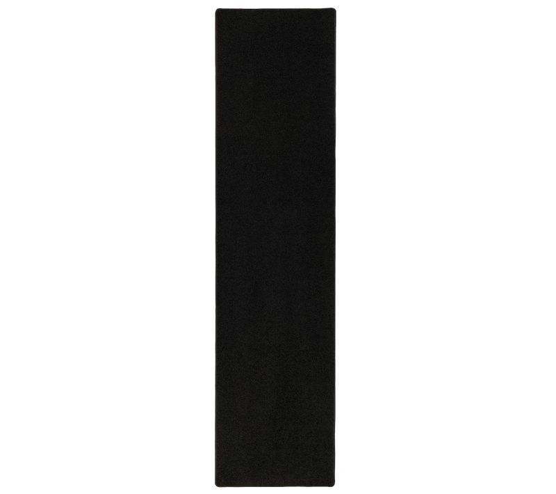 Tapis à Poils Longs Couloir Cottage 100x200cm Noir