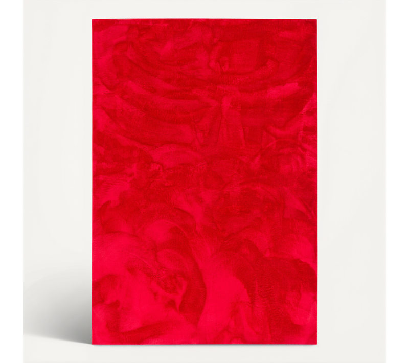 Tapis En Fourrure Pearl 80x150cm Rouge