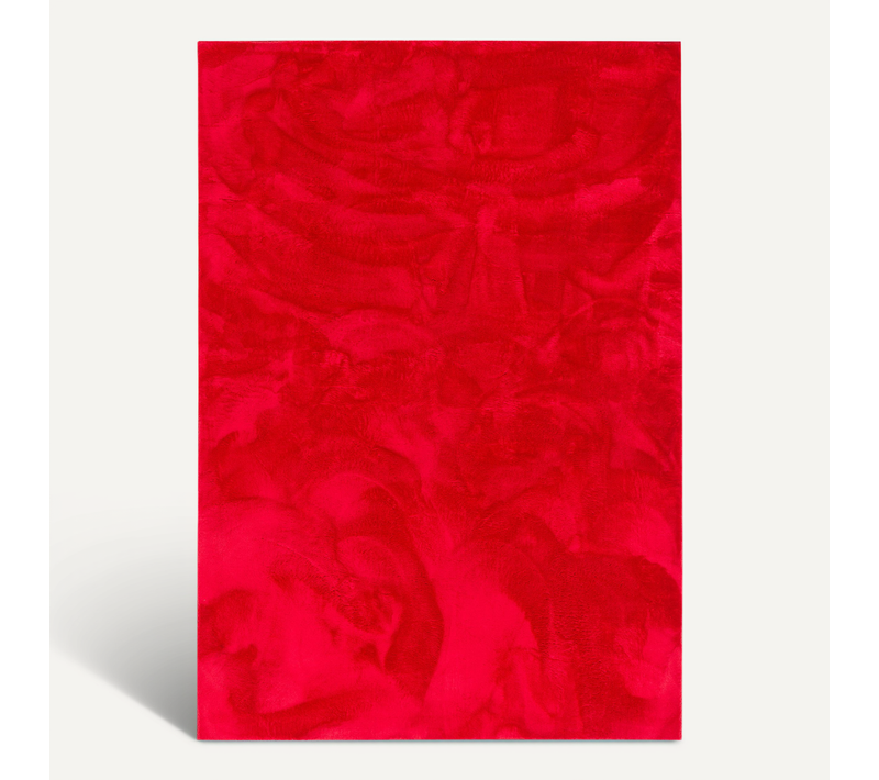 Tapis En Fourrure Pearl 120x170cm Rouge