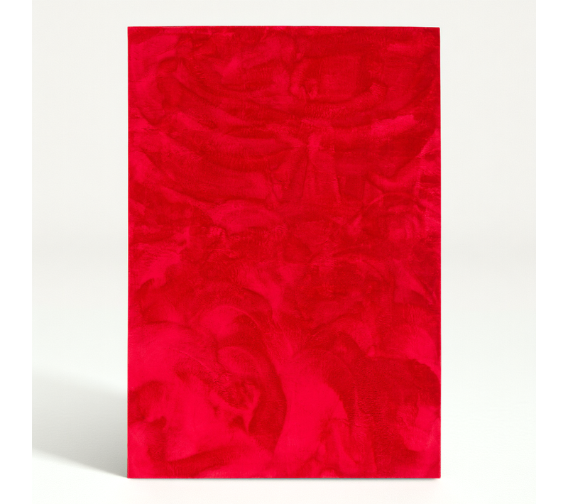 Tapis En Fourrure Pearl 140x200cm Rouge