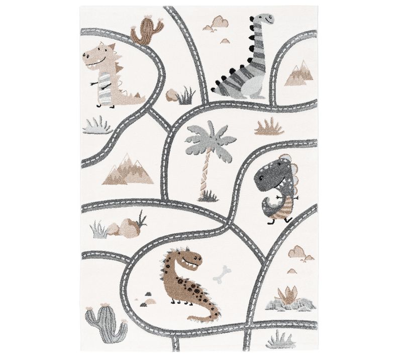 Tapis Maui Kids Pour Enfants Dino Rues 160x230cm