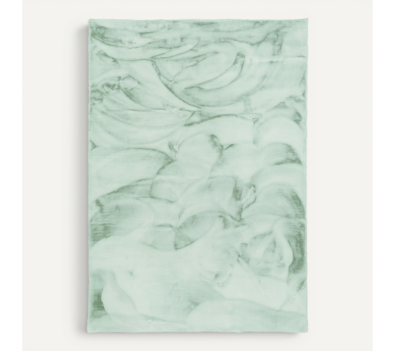 Tapis En Fourrure Plush 120x170cm Vert Clair