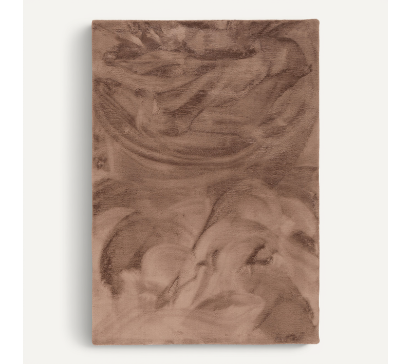 Tapis En Fourrure Plush 90x160cm Brun
