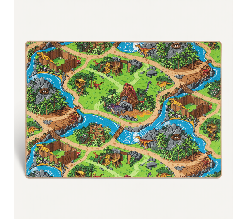 Tapis Rues Pour Enfants Dinosaures 80x160cm