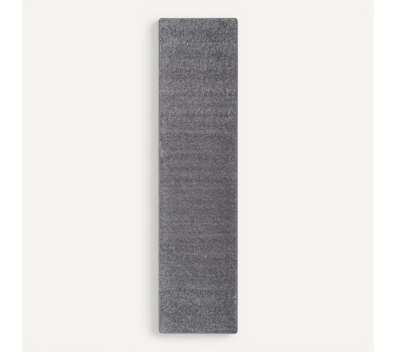Tapis à Poils Longs Couloir Cottage 80x160cm Gris