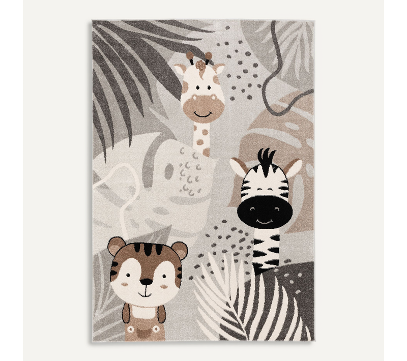 Tapis Pour Enfants Softstar Kids Safari 120x170cm Gris