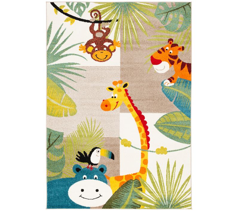 Tapis Pour Enfants Softstar Kids Animaux 140x200cm Multicolore