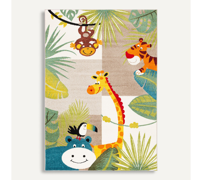 Tapis Pour Enfants Softstar Kids Animaux 160x230cm Multicolore