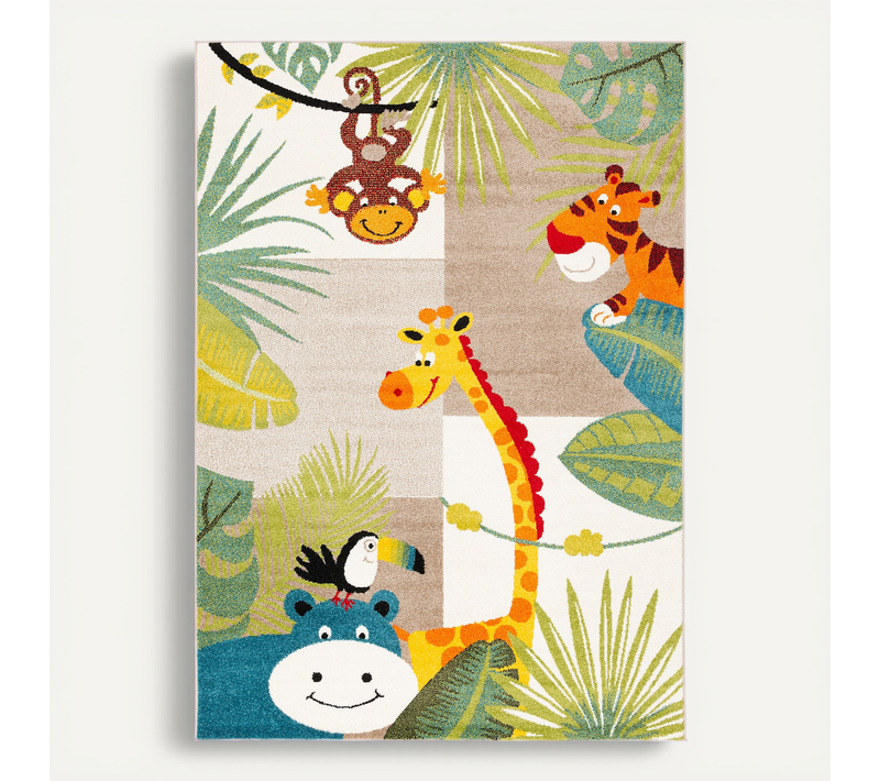 Tapis Pour Enfants Softstar Kids Animaux 200x290cm Multicolore
