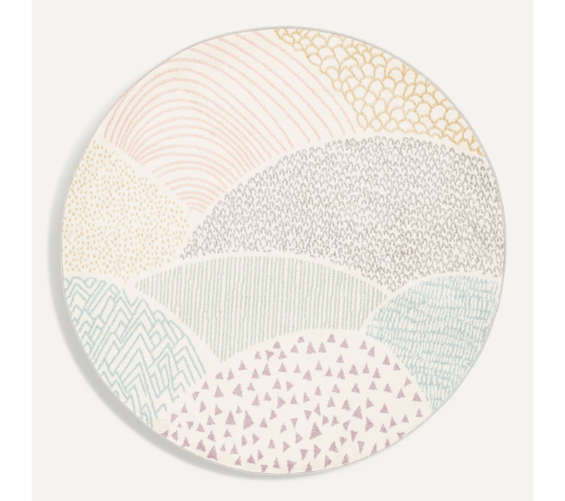 Tapis Pour Enfants Softstar Kids Fantaisie 120cm Multicolore Rond