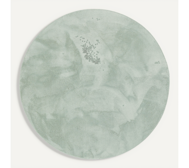 Tapis En Fourrure Pearl Rond 160cm Vert