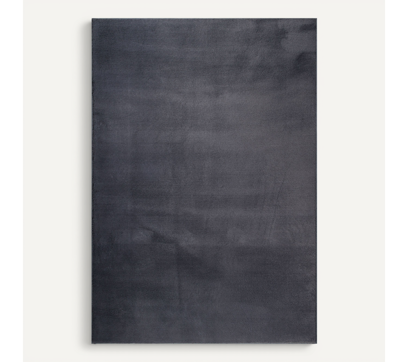 Tapis Cosy Moderne Fourrure Douillet Lavable, Anthracite, 140x200 Cm