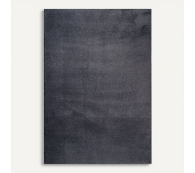 Tapis Cosy Moderne Fourrure Douillet Lavable, Anthracite, 200x280 Cm