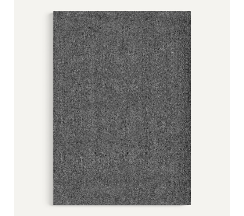 Tapis Moelleux Poils Courts, Antidérapant, Lavable, Soft, Anthracite, 140 X 200 Cm