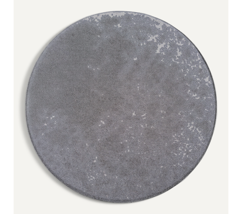 Tapis Moelleux Poils Courts, Antidérapant, Lavable, Soft, Gris, 160 X 160 Cm