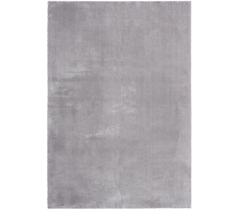 Tapis Moelleux Poils Courts, Antidérapant, Lavable, Soft, Gris, 60 X 110 Cm
