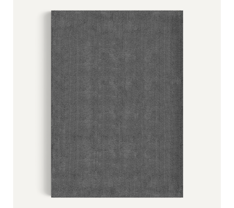 Tapis Moelleux Poils Courts, Antidérapant, Lavable, Soft, Anthracite, 60 X 110 Cm