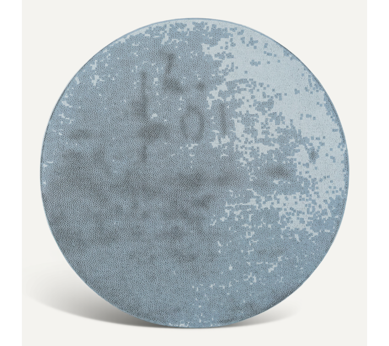 Tapis Moelleux Poils Courts, Antidérapant, Lavable, Soft, Bleu, 200 X 200 Cm