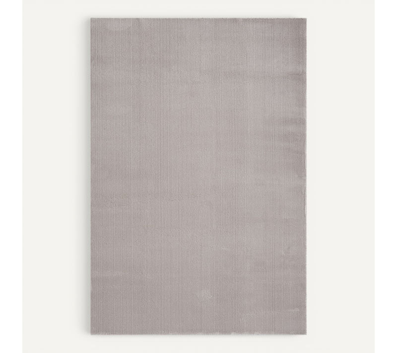 Tapis Moelleux Poils Courts, Antidérapant, Lavable, Soft, Sable, 140 X 200 Cm