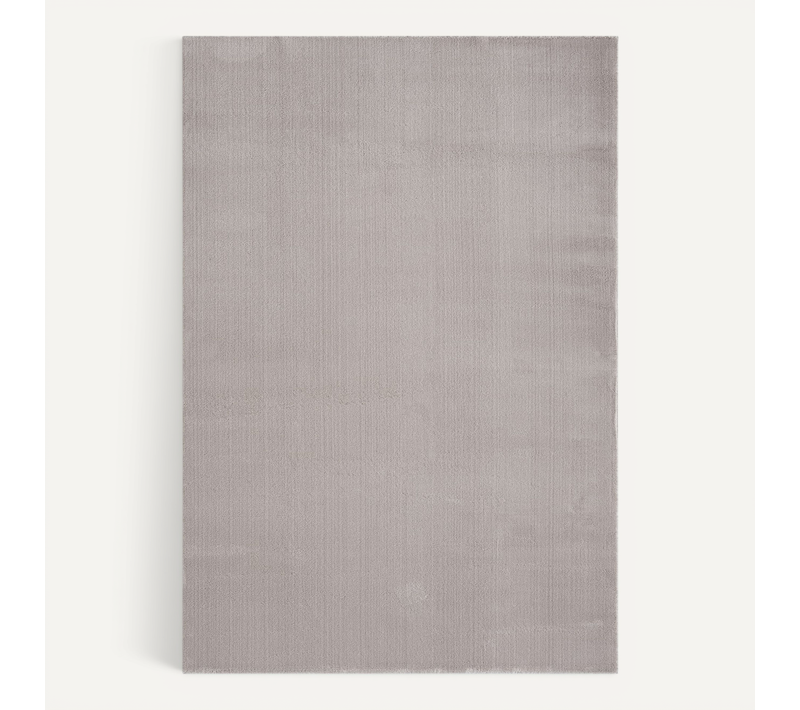 Tapis Moelleux Poils Courts, Antidérapant, Lavable, Soft, Sable, 160 X 220 Cm