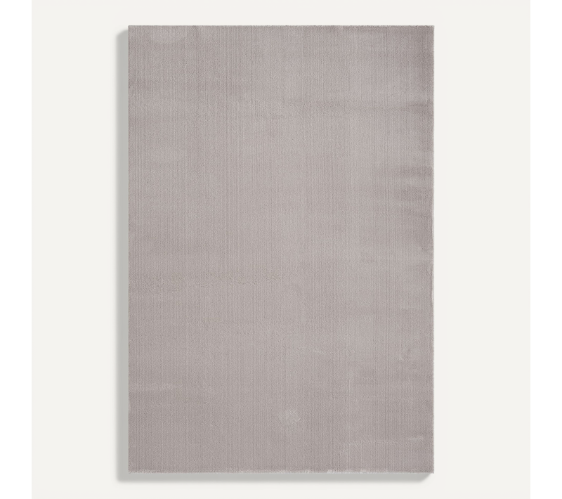 Tapis Moelleux Poils Courts, Antidérapant, Lavable, Soft, Sable, 200 X 280 Cm