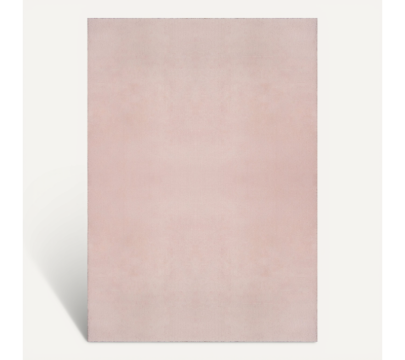 Tapis Moelleux Poils Courts, Antidérapant, Lavable, Soft, Blush, 240 X 340 Cm