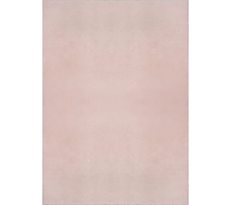 Tapis Moelleux Poils Courts, Antidérapant, Lavable, Soft, Blush, 160 X 220 Cm