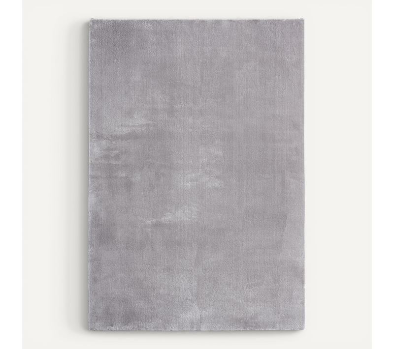 Tapis Moelleux Poils Courts, Antidérapant, Lavable, Soft, Gris, 300 X 400 Cm