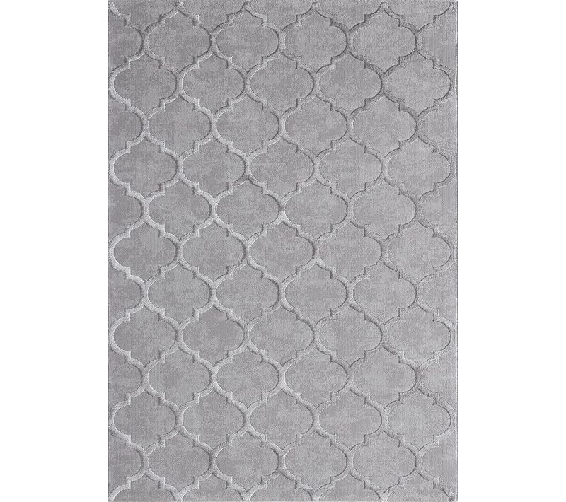 Tapis Knight 3d Brillants, Gris, 80x300 Cm