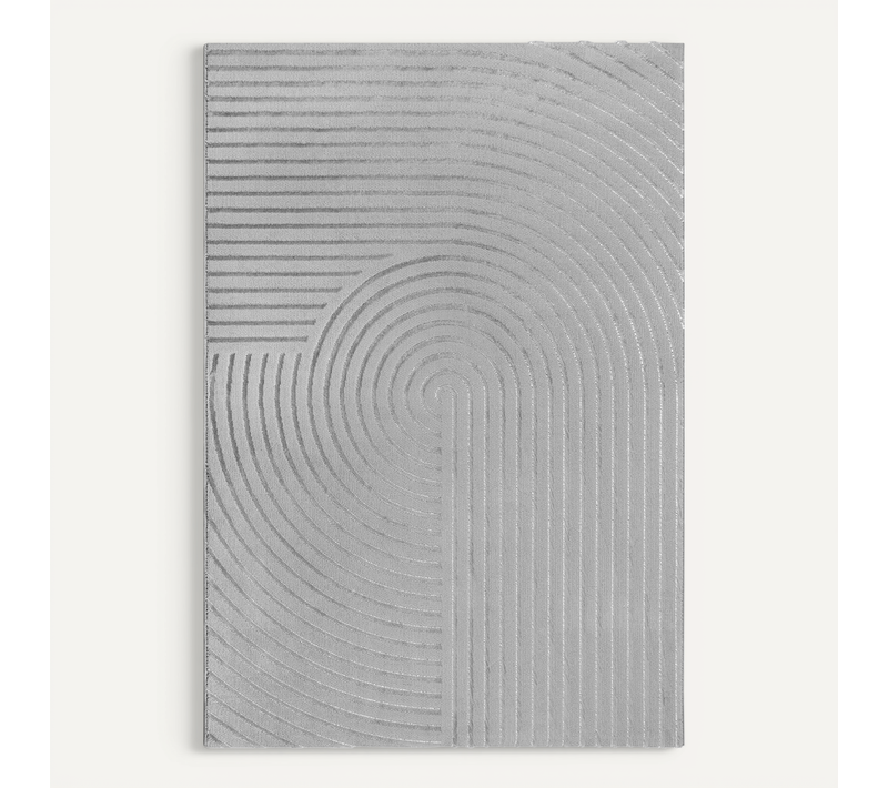 Tapis Knight 3d Brillants, Gris, 80x150 Cm