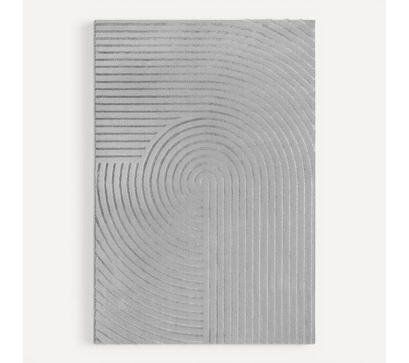 Tapis Knight 3d Brillants, Gris, 80x300 Cm