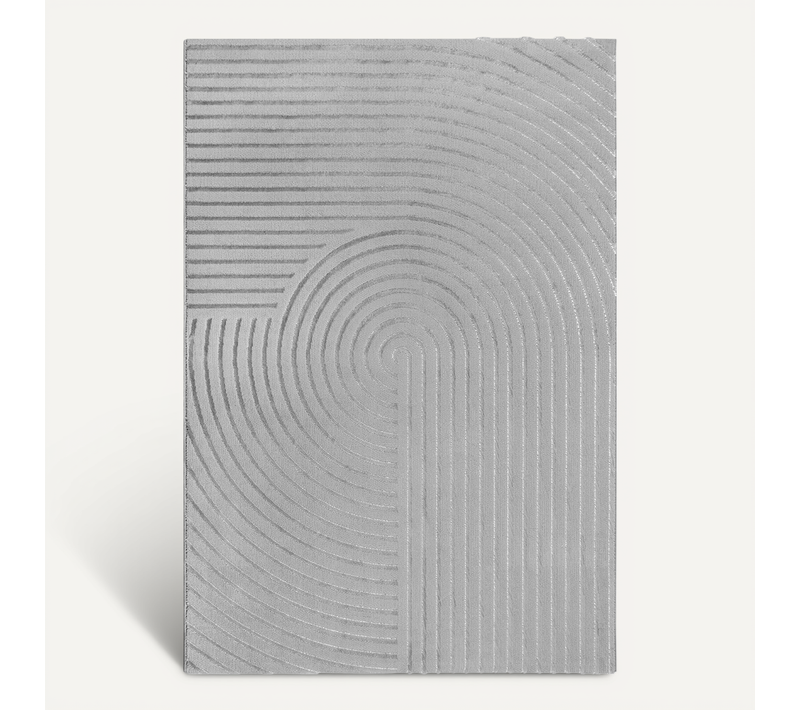 Tapis Knight 3d Brillants, Gris, 240x340 Cm