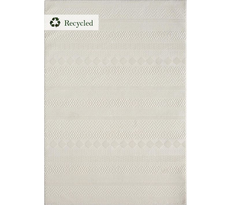 Tapis Lima Design Moderne Style Uni Durable, Crème, 120x170 Cm