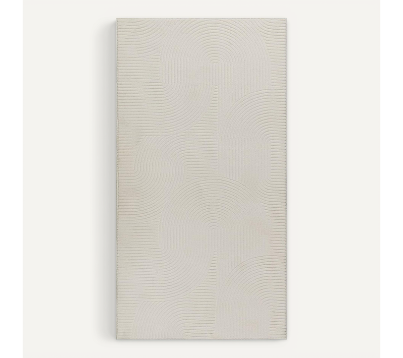 Tapis Rio Salon Antidérapant Arc, Crème, 120x160 Cm