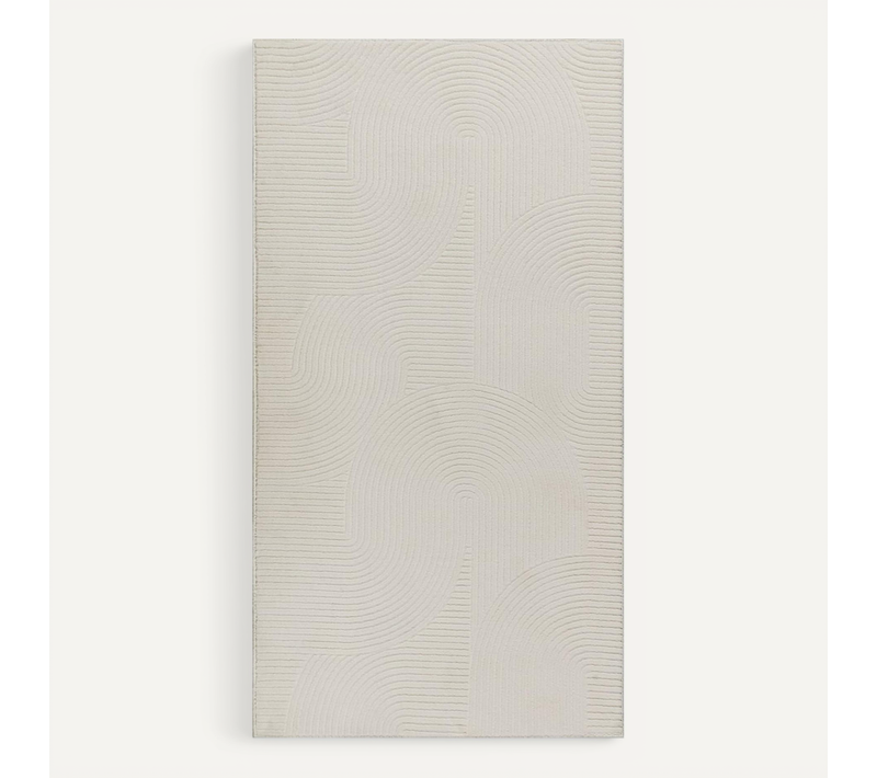 Tapis Rio Salon Antidérapant Arc, Crème, 160x220 Cm